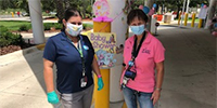Paula Cummings, Secretary Voluntary Service (L) and Nicky Adams, Chief Voluntary Service (R)