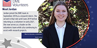 Student volunteer Jordan
