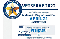 VETSERVE 2022 - Join VA in supporting a National Day of Service April 21st